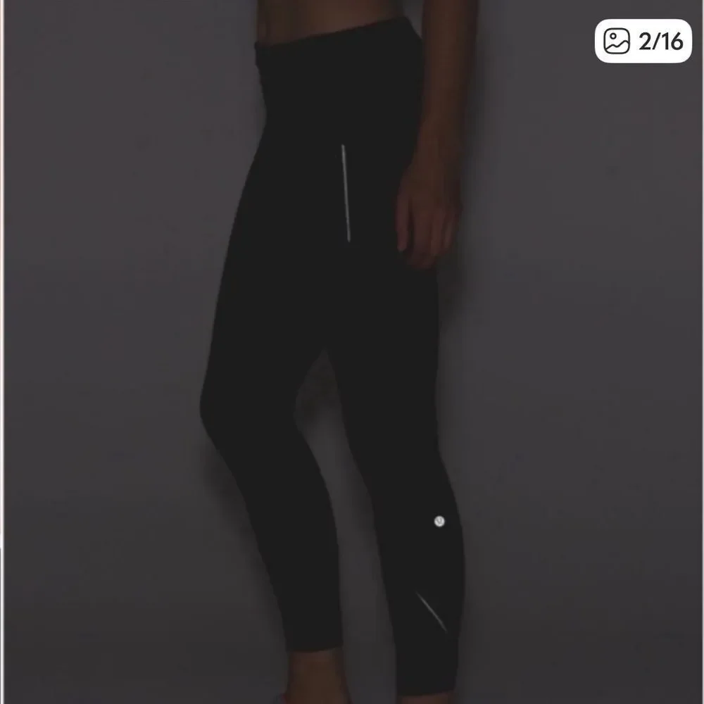 Lululemon Run Inspire Tight II Legging Black Womens 6